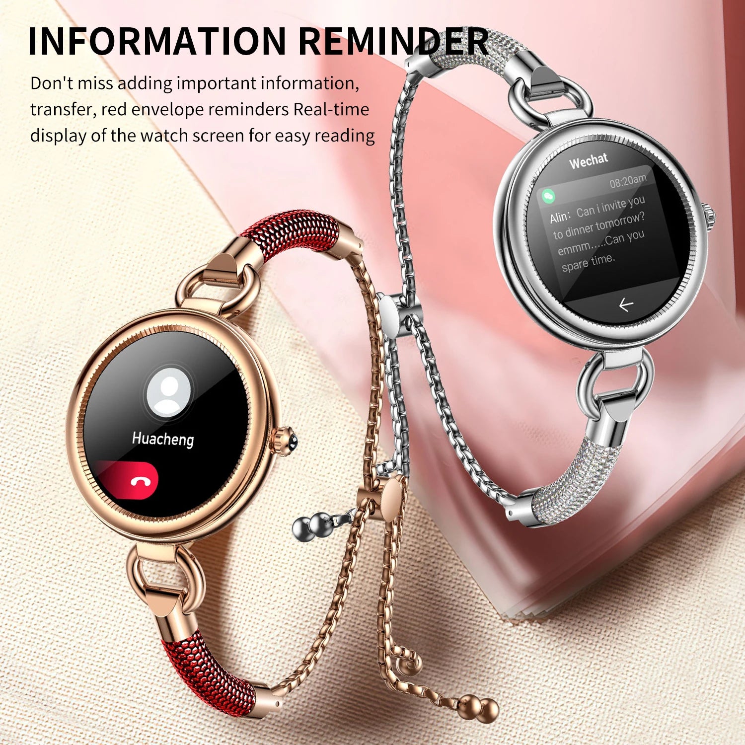 Information Reminder Touch Screen Bracelet Smartwatch