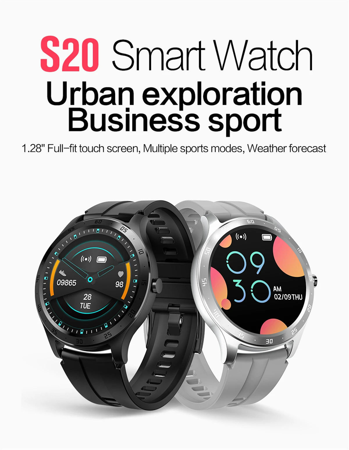 1.28 Inch Full Touch Screen Sports Smart Watch