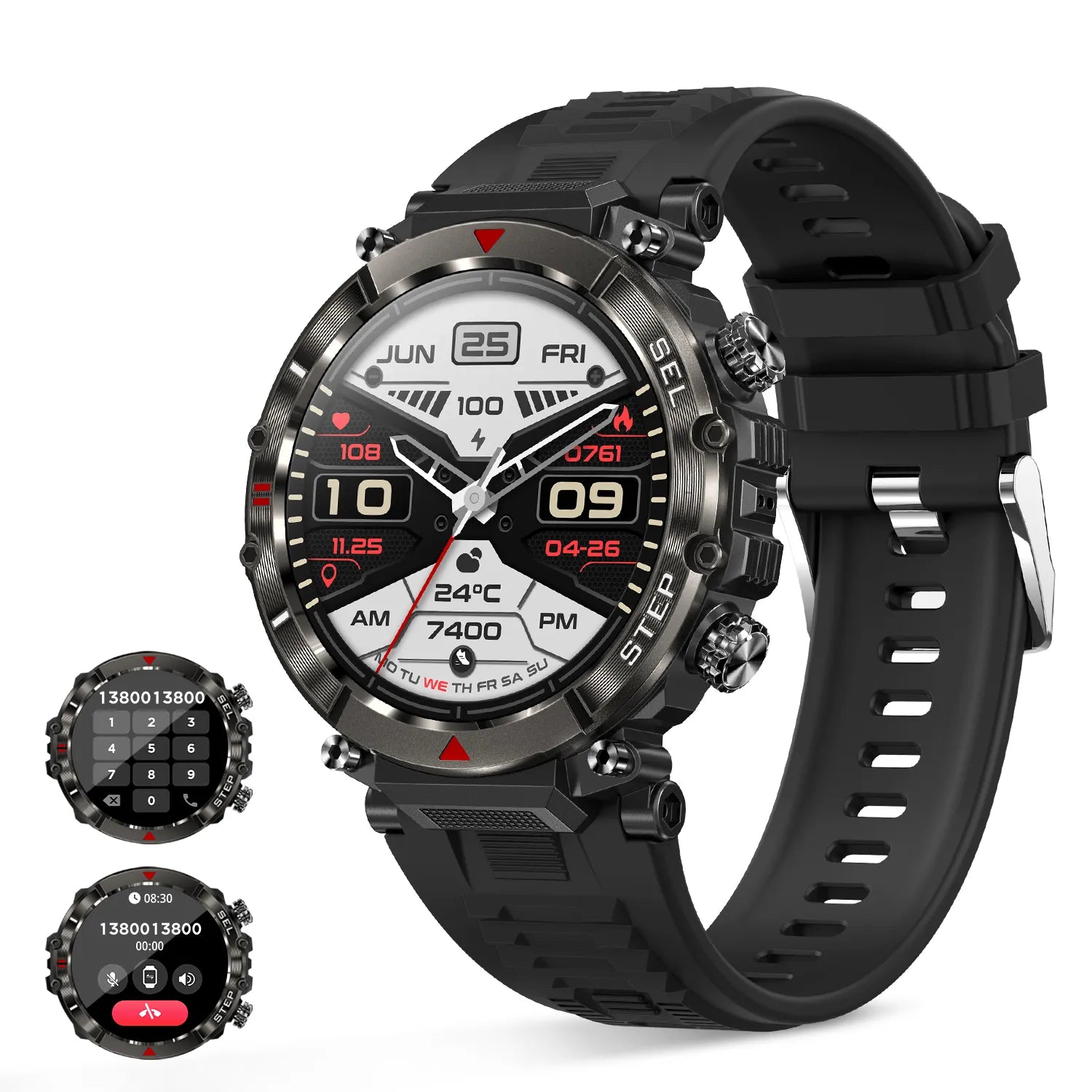 1.39 Inch Bluetooth Call Military Smart Watch