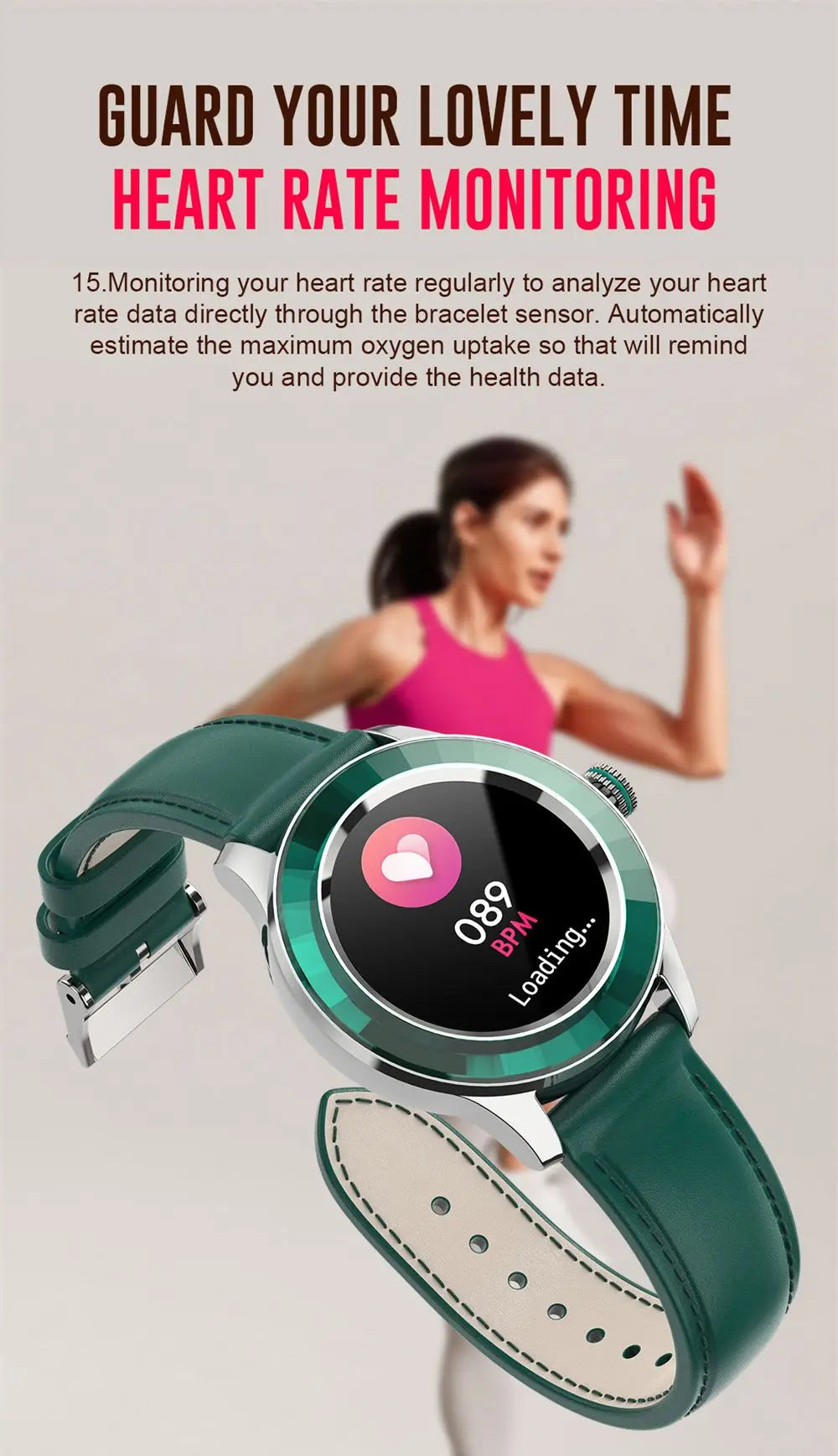 Full Touch Round Screen Waterproof Smartwatch