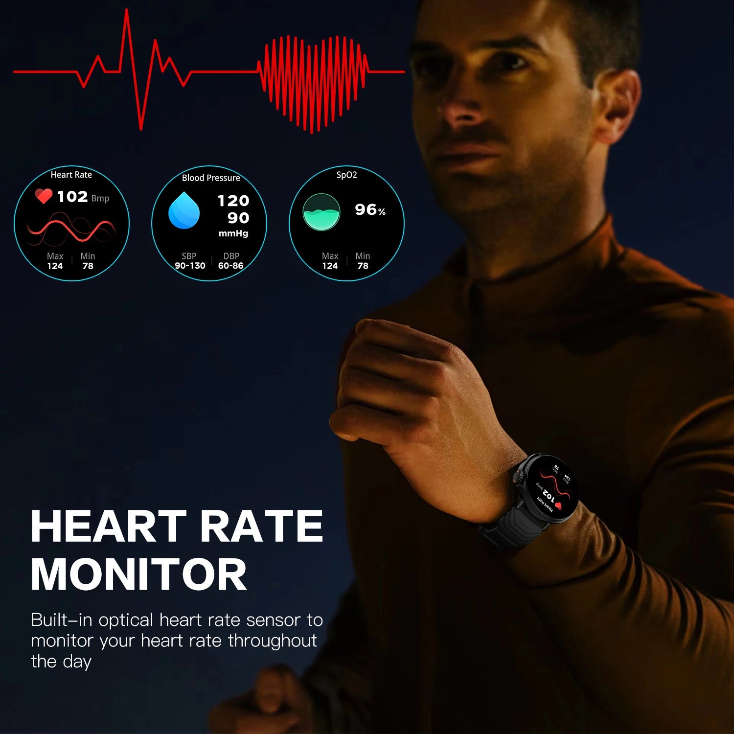 Step Count Sports Bluetooth Call Smart Watch