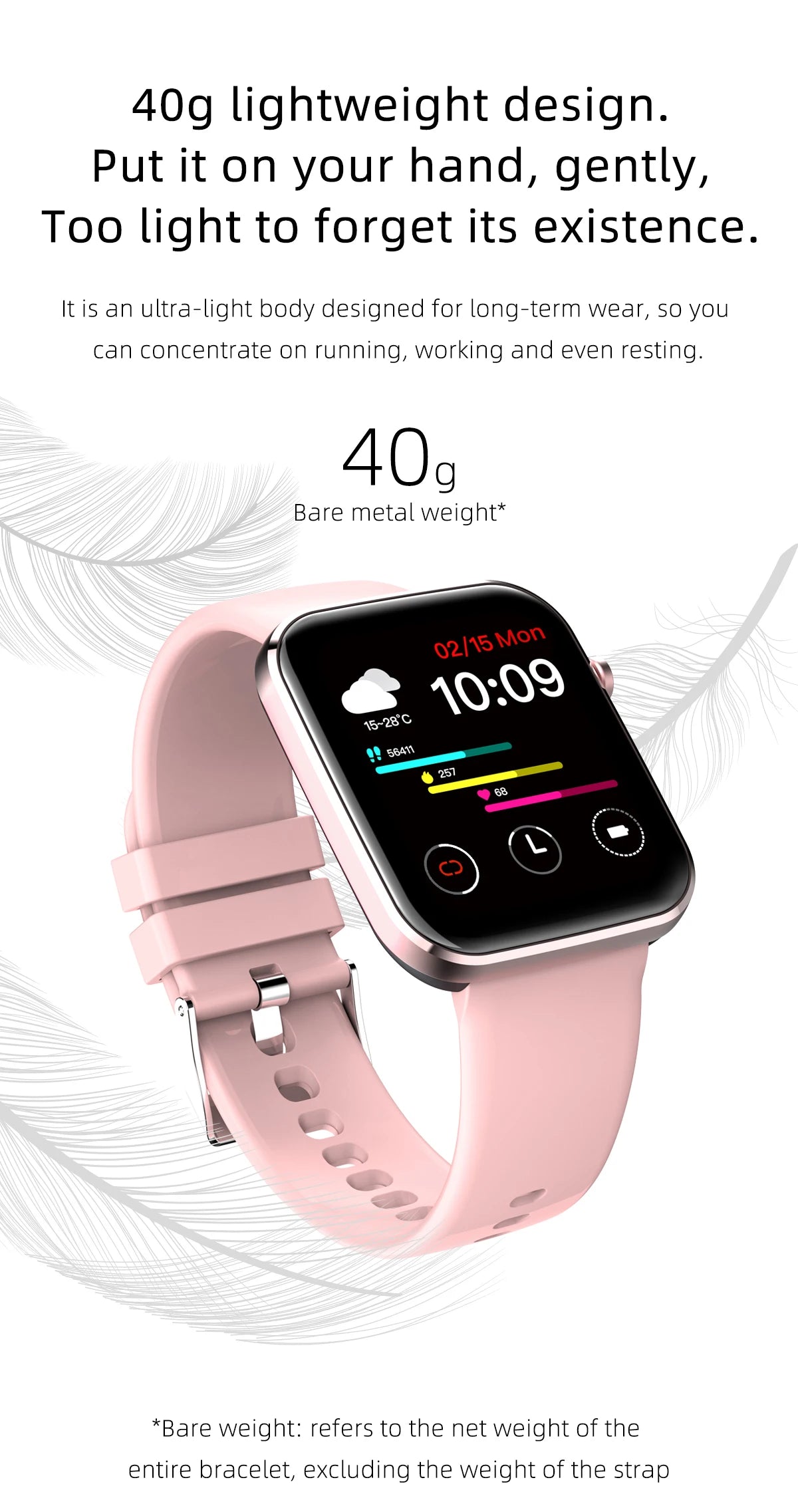 Multi Function Step Count Message Smartwatch