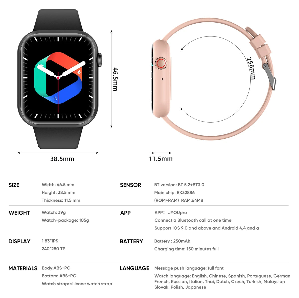 Large Screen Sports Voice Calling Smart Watch