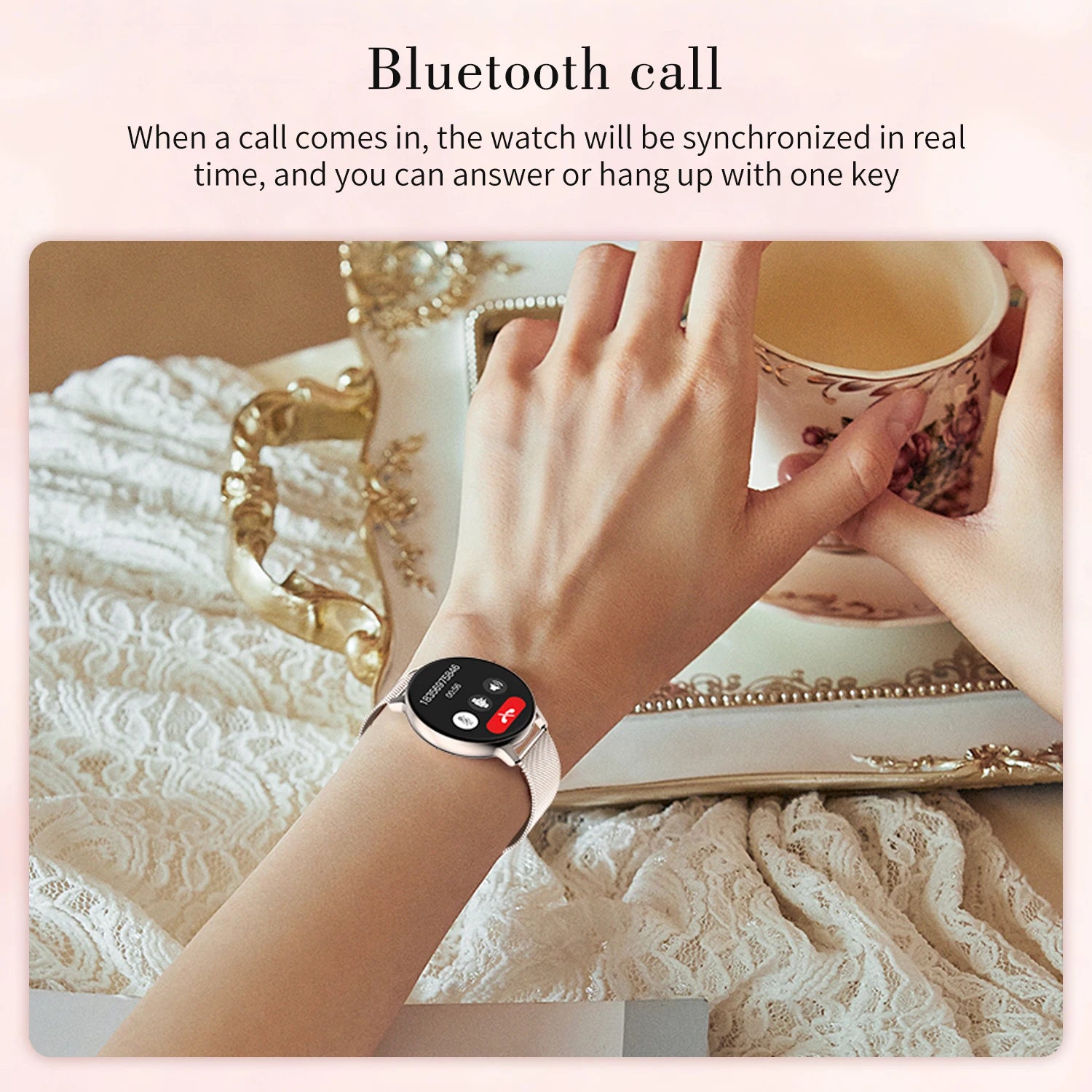 Fitness Tracker Bluetooth Call Smart Watch