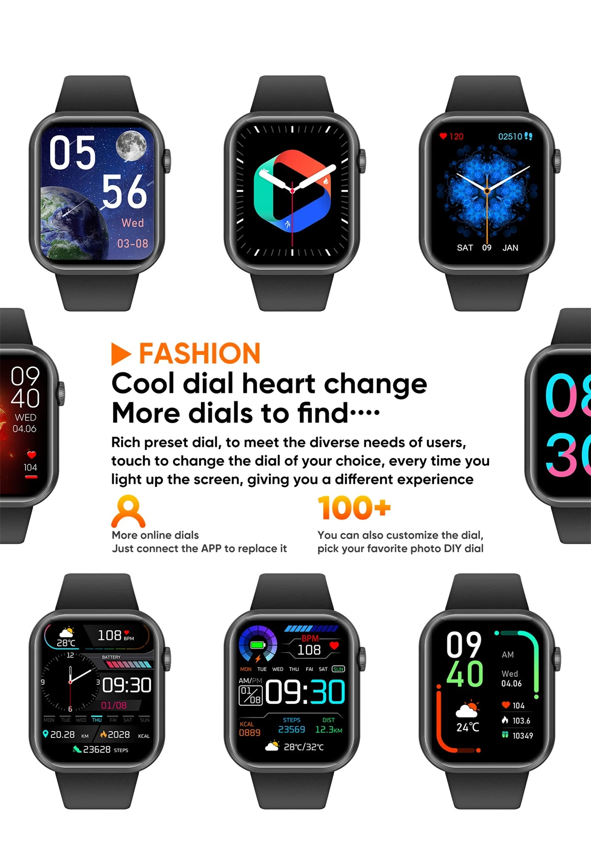 Large Screen Sports Voice Calling Smart Watch