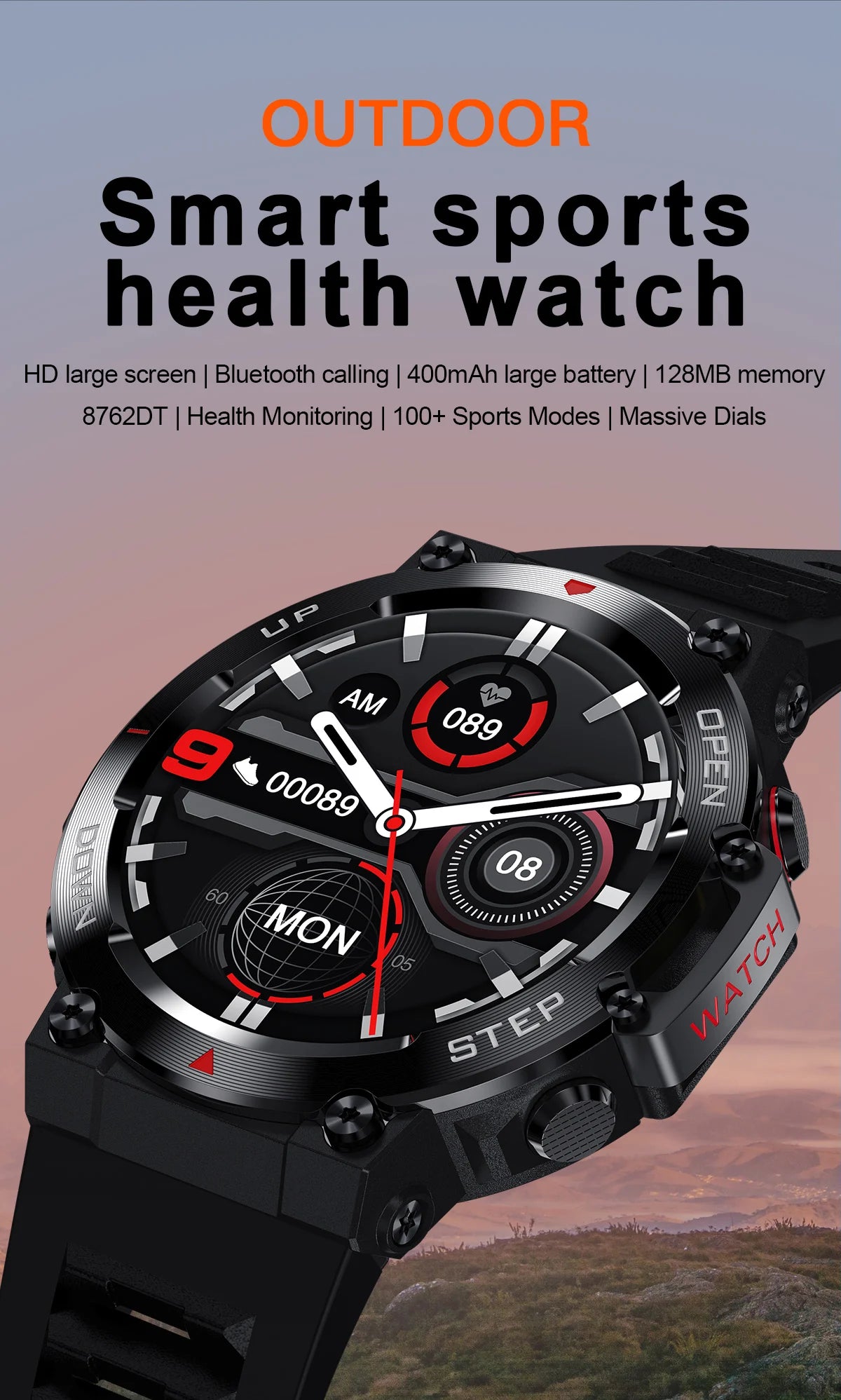 Health Monitoring Outdoor Sports Smart Watch