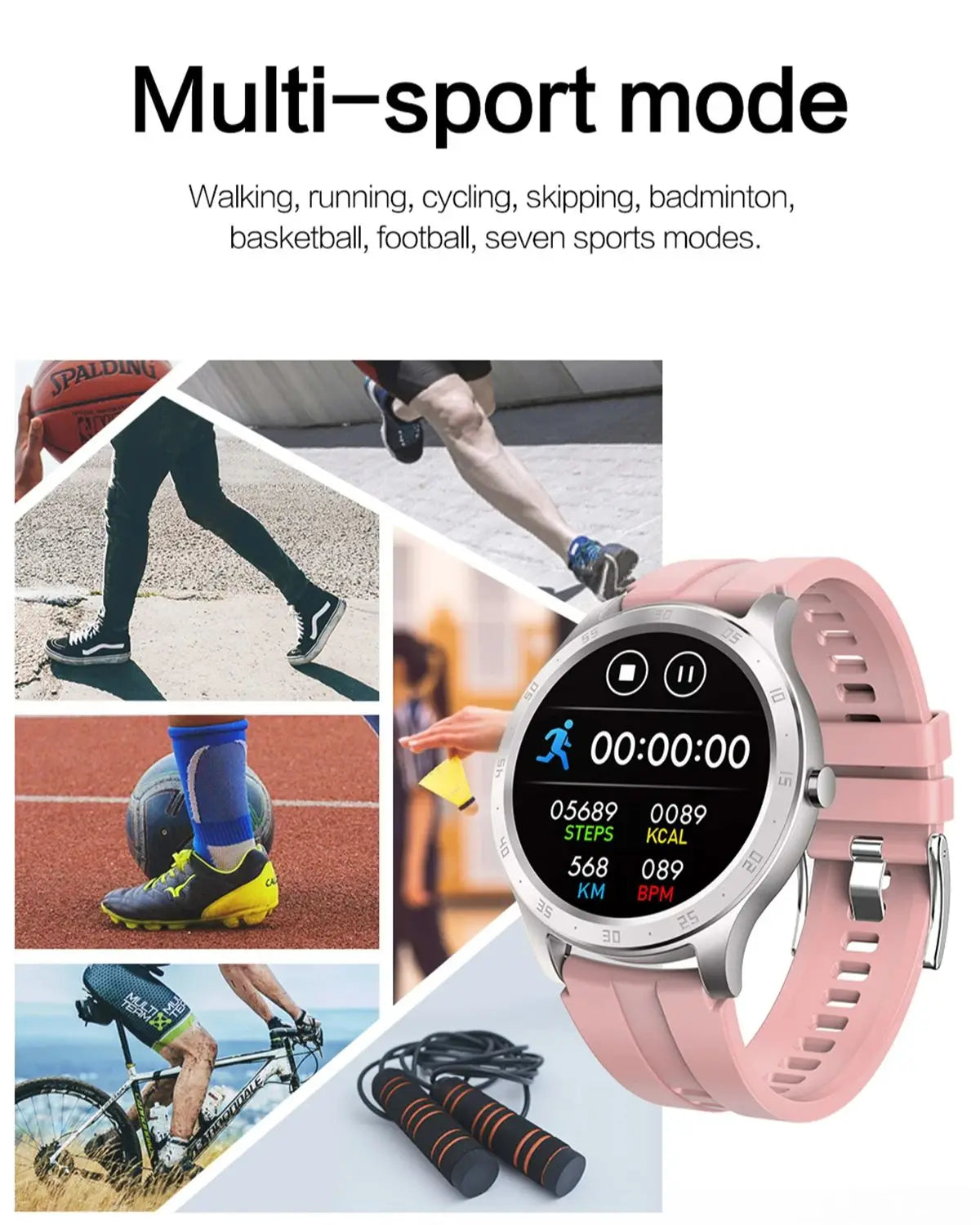 1.28 Inch Full Touch Screen Sports Smart Watch